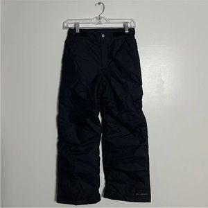 Columbia Snow Pants Youth Boys Solid Black Size M 10 12